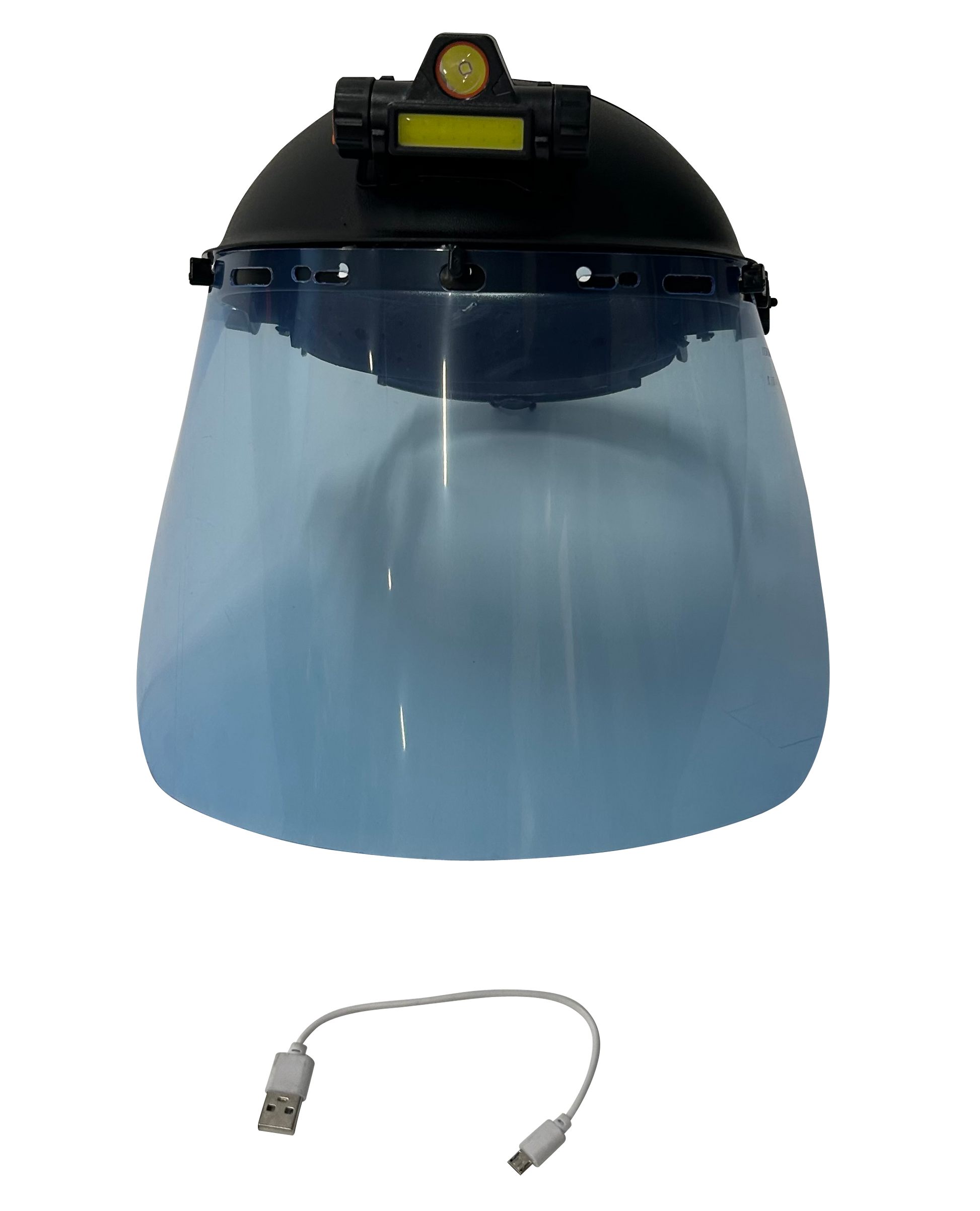 Face Shield with Removable and Rechargeable Light